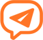The image features a vibrant orange icon set against a clear transparent background designed to catch the viewers attention The icon includes a graphic that represents communication such as a message bubble making it instantly recognisable as a promp-1-1